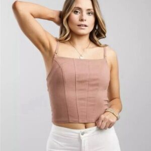 Free People Intimately Women's Back on Track Cami in Strawberry Roan Size S